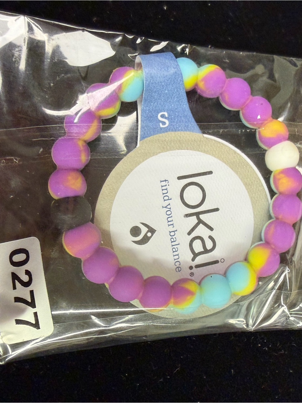 Lokai Kids Beaded Bracelet - Purple, Blue, Yellow, White